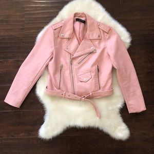 Zara faux leather jacket